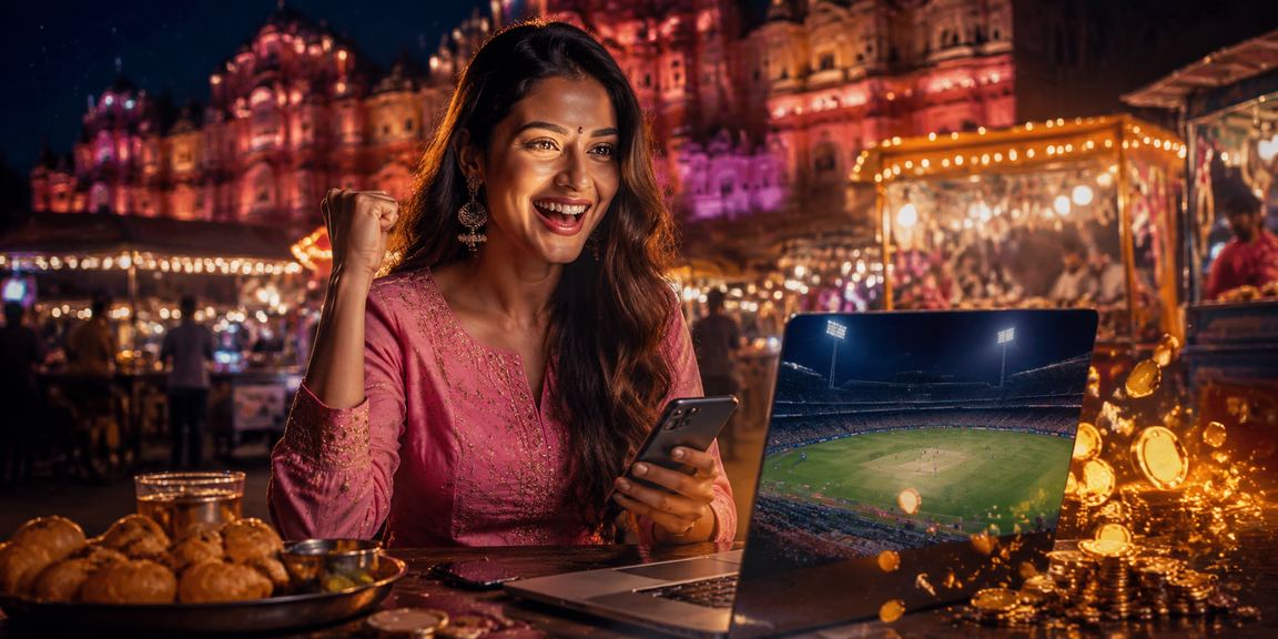 Night market in Jaipur reflecting dynamic sports betting culture